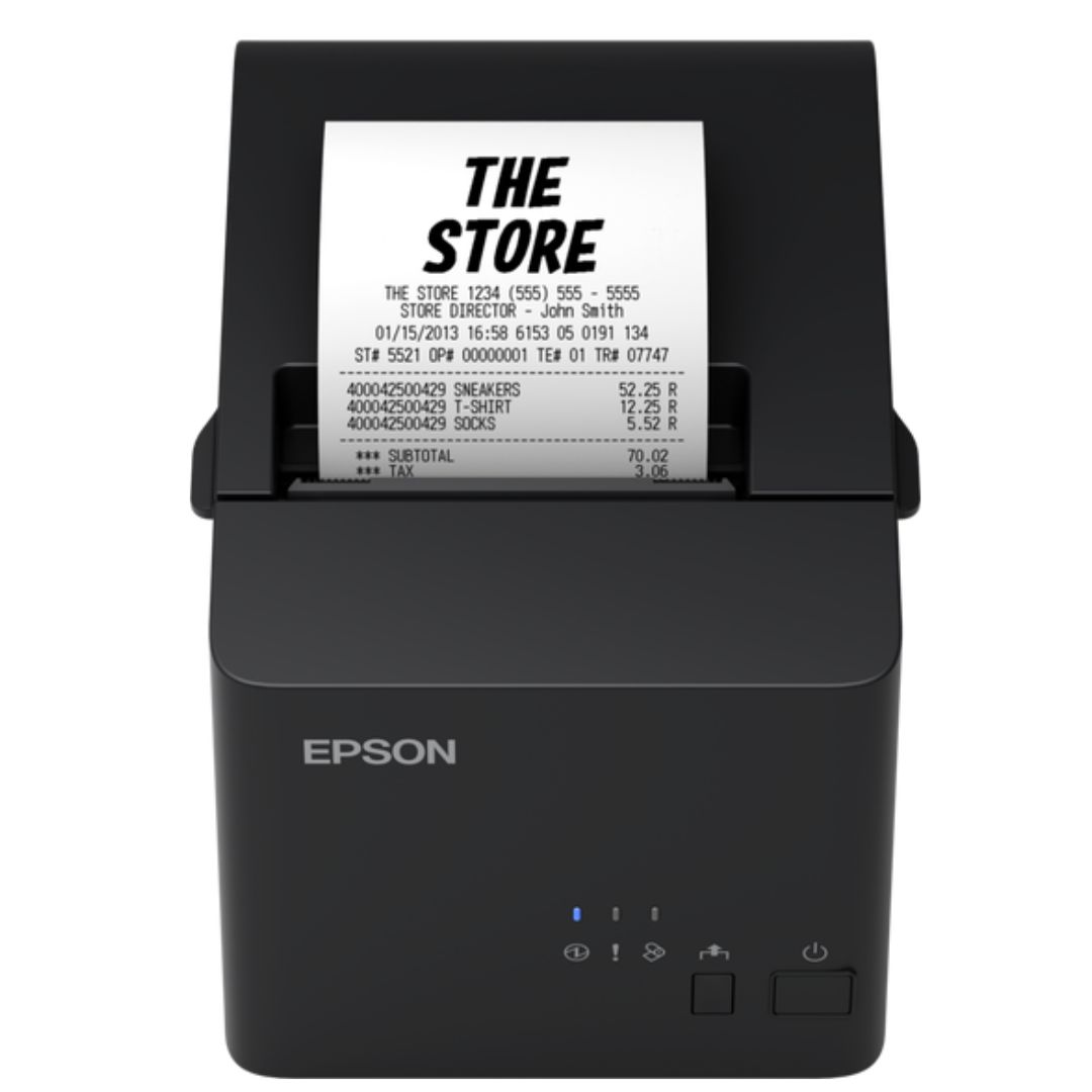 Imprimante de tickets POS Epson TM-T20X (051)_ USB + Serial, PS, Blk, UK (C31CH26051)